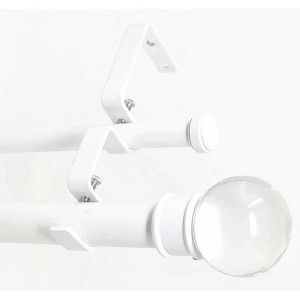 Urbanest Crystal Ball Manhattan 1-inch 5-8 inch Double Drapery Curtain Window Rod Set - 1 of 4