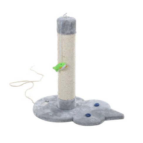 SmartyKat Playful Post Carpet Cat Scratching Post with Track Toy Base