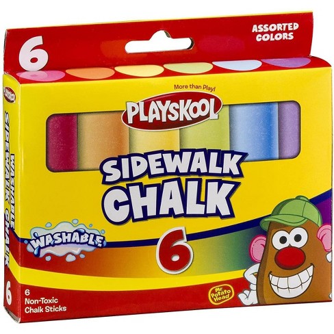 Playskool Washable Sidewalk Chalk In Plastic Tub 12 Count 2-Pack NEW/SEALED