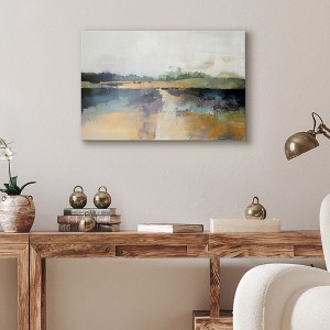 Americanflat Canvas Wall Art Featuring Beige, Blue, Green, Purple and White Tones - Gallery Wrap - Landscape Wall Art - 1 of 4