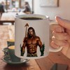 Aquaman Movie Jason Mamoa Full Costume Ceramic Coffee Mug, Novelty Gift Mugs for Coffee, Tea and Hot Drinks, 11oz, White - 4 of 4