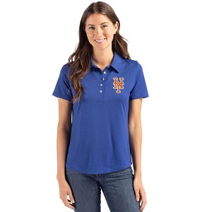 New York Mets Cutter & Buck Coastline Epic Comfort Recycled Womens Polo - 1 of 1