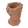 Chery Life 7" x 11" Visage Head Bust Planter, Brown - 2 of 4