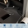 Makeup Vanity Desk with LED Lights, Mirror & Power Outlet, Vanity Table Set with Storage Drawers, Shelves, Cabinet & Chair - 3 of 4