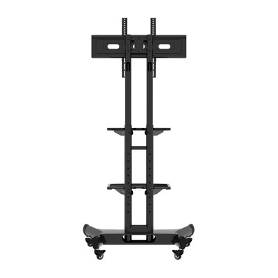 Vynxaria FANCO Universal Swivel TV Stand for 32¨C80 inch TVs, Height Adjustable Table Top TV Stand Mount with Tilt, Max VESA 600x400mm (Black)