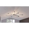 Urban Ambiance Luxury Industrial Indoor or Outdoor Ceiling Fan,  15.5"H x 96"W,  Brushed Nickel, UHP9132 - 3 of 4