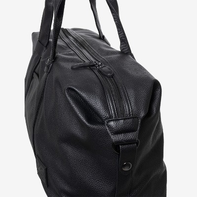 X RAY Pebbled Faux Leather Travel Duffel Bag Black — фото 6