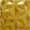 Aluminum Geometric Faceted Vase Gold - CosmoLiving by Cosmopolitan: Modern Style, Oval Shape, Indoor Use, 12.9" Tall - image 3 of 4