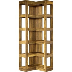 Tribesigns 71" Tall Corner Bookshelf, 6-Tier Wooden L-Shaped Bookcase, Large Shelf Stand with Storage for Living Room Bedroom Home Office - 1 of 4