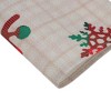 Unique Bargains Christmas Place Mats Linen Red Green Beige White 13"x17.7" 2 Pcs - 4 of 4