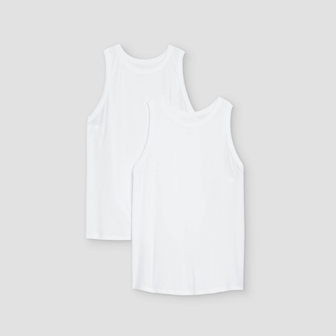 Women's Seamless Slim Fit Tank Top - A New Day™ White S