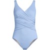 Lands' End Women's Slender Suit Wrap One Piece Swimsuit - 3 of 4