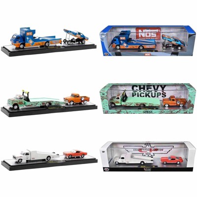 Auto Haulers Set of 3 Trucks Release 76 Limited Edition to 8000 pieces Worldwide 1/64 Die Cast Models by M2 Machines