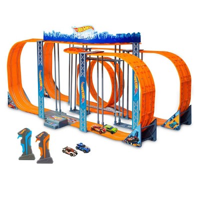 hot wheels slot car track set assembly