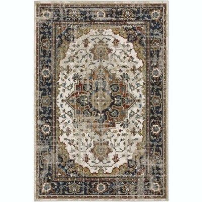 Oriental Weavers Venice 054X8 Beige/ Blue Indoor Area Rug - 6'7" x 9'2"