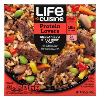 LIFE Cuisine Frozen Korean Style BBQ Beef Bowl - 9.5oz