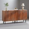 KTMBDW Sideboard Buffet Cabinet - Modern Larger Credenza Kitchen Storage Cabinet with 4 Doors - Accent Buffet Console Table for Dining Room Hallway - 4 of 4