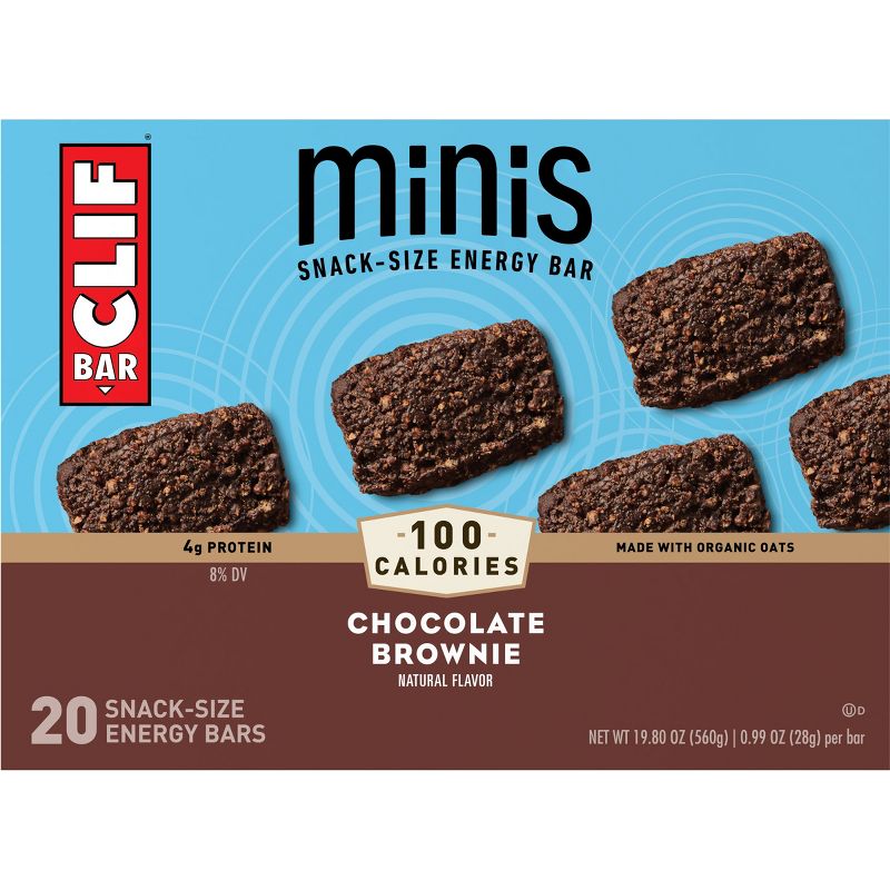CLIF Bar Chocolate Brownie Energy Bar Minis - 19.8oz/20ct, 6 of 11