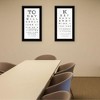 "Eye Charts" 2-Piece Vignette by Artisan Marla Rae, Ready to Hang Framed Print, Black Frame - 2 of 4