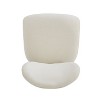 Upholstered Dining Chairs With Metal Legs (Set of 2),Beige - 4 of 4