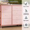 14 Drawer Dresser, 63 Inch Fabric Dresser TV Stand with Power Outlet for 65 70 75 Inch TV, Long Entertainment Center - 3 of 4