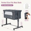 Infans 3-in-1 Baby Bassinet Beside Crib with 5-Level Adjustable Heights Grey - 2 of 4