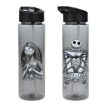 Nightmare Before Christmas 24-Ounce Plastic Water Bottle (Set of 2)