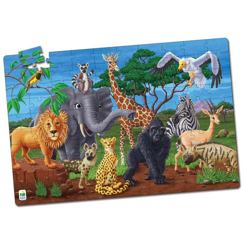 The Learning Journey Puzzle Doubles! Glow in the Dark! Wildlife (100 pieces), 1 of 7
