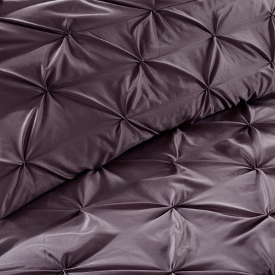 Joella 24-Piece Plum Microfiber Queen Bedding Set