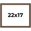 PosterPalooza | Elegant Brown Picture Frame - UV Acrylic, Backing Board, Hanging Hardware Included - 2 of 4