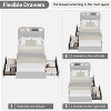 Upholstered Bed Frame with Headboard, Boucle Platform Bed with Bookcase & 2 Flexible Drawers, Easy Assembly, No Box Spring Needed - 4 of 4