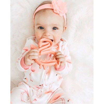 itzy ritzy flamingo teether