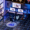 Aheaplus 55'' L Shaped Desk with Charging Station, Corner Computer Desk with Adjustable Shelves for Office - 3 of 4