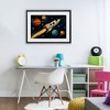 Stupell Industries Soaring Through Space Framed Print Under Glass Art - 3 of 4