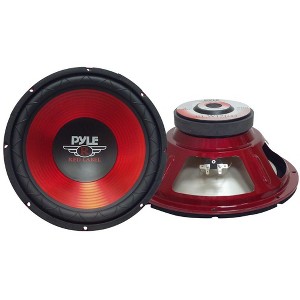 12" Car Subwoofer for Deep Bass with Red Electro-Plated Cone, Dual Voice Coil, High Power 800W - 1 of 1