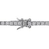 EVERLY JEWELRY | Sterling Silver 6.3/4 CT TGW Created Blue Sapphire and Created White Sapphire Bracelet, 7.25-inch - 4 of 4