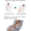 LISM Pregnancy Pillows for Sleeping,Full Body Maternity Pillow with Removable - 3 of 4
