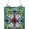 Chloe Lighting Izzy Tiffany-Glass Victorian Window Panel 18X25.5 - 3 of 3