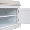 XIYUYEU Storage Bench Shoe Rack 4 Doors and Adjustable Shelves Removable Cushion, White - 2 of 4