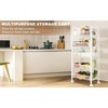 5 Tier Metal Mesh Storage Trolley, Kitchen Trolley with Wheels, Vegetable Trolley, for Bedroom, Kitchen, Bathroom, Living Room, 44 x 26 x 102 - 4 of 4