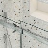 NicBex Shower Door 56-60" Wx74"H Bypass Sliding Shower Door with 5/16" (8mm) Tempered Glass with Reversible Installation - 2 of 4