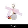 Unique Bargains Christmas Double Ring and Lobster Clasp Plush Mesh Metal Keychain 1 Pc - 2 of 4