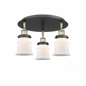 Canton - 3 Light Flush Mount In Industrial Style-9 Inches Tall and 17 Inches Wide - 1 of 1