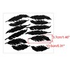 Unique Bargains Removable Feather Shape PVC Material Wall Stickers 5.31" x 1.46" 12 Pcs - 2 of 4