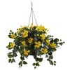 Nearly Natural Hibiscus Hanging Basket - 2 of 3