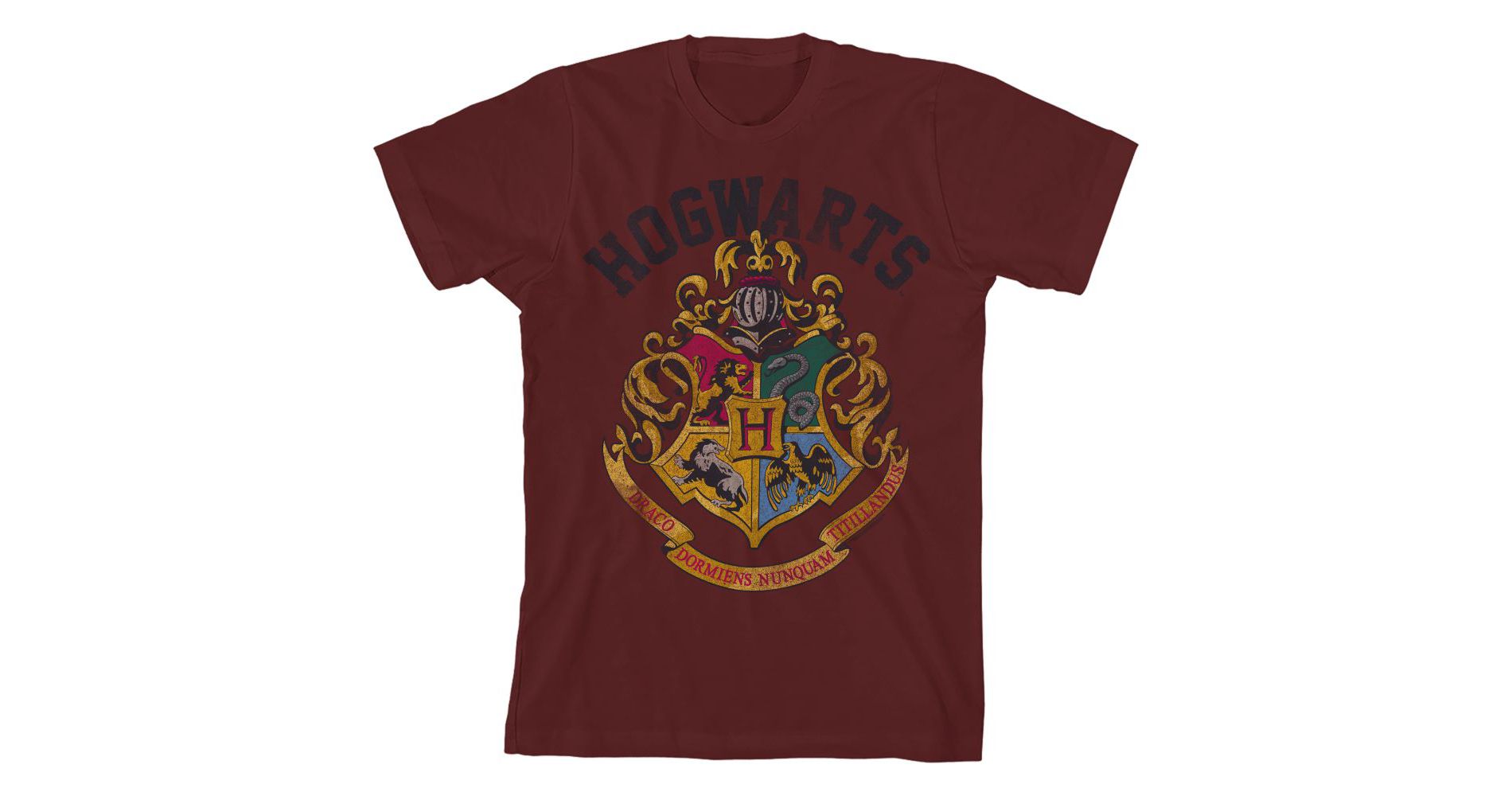 Harry Potter Hogwarts Crest Short-Sleeve Youth Boys' Graphic Tee T-Shirt