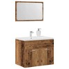 vidaXL 2 Piece Bathroom Furniture Set Old Wood Engineered Wood - 4 of 4
