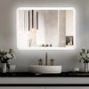 38.58 X 25.2 Inches Bathroom Mirror with LED Lights, Smart Mirror with Anti-Fog and Adjustable Brightness Function - 3 of 4