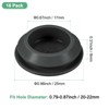Unique Bargains Silicone Durable Waterproof Shock Absorption Mechanical Fasteners Black - 3 of 4