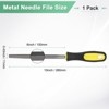 Unique Bargains Triangular Metal File High Carbon Steel PVC Grip Handle Hand Files - 3 of 4